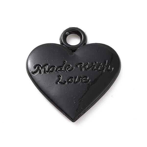 

PandaHall Alloy Pendants, Electrophoresis Black, Heart Pattern, 19.5x17x2.5mm, Hole: 2.5mm Alloy Heart
