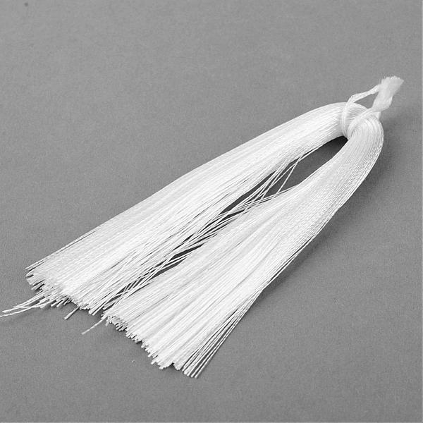 

PandaHall Nylon Tassel Decoration, White, 85x5mm Nylon White