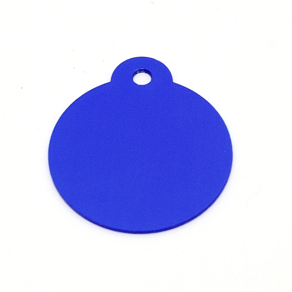 

PandaHall Aluminum Blank Pendants, Flat Round, Blue, 36x31.5x1mm, Hole: 3mm, 10pcs/bag Aluminum Flat Round Blue