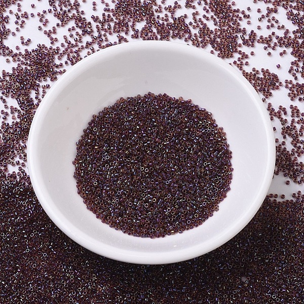 

PandaHall MIYUKI Delica Beads, Cylinder, Japanese Seed Beads, 11/0, (DB0061) Purple Lined Light Topaz Luster, 1.3x1.6mm, Hole: 0.8mm, about...
