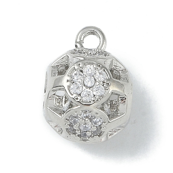 

PandaHall Rack Plating Brass Micro Pave Cubic Zirconia Tube Bails, Loop Bails, Long-Lasting Plated, Lead Free & Cadmium Free, Round..., Clear