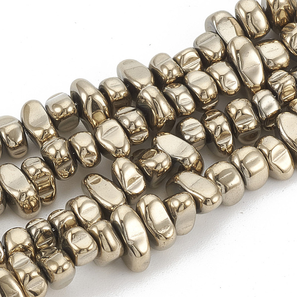 Electroplate Non-magnetic Synthetic Hematite Beads Strands