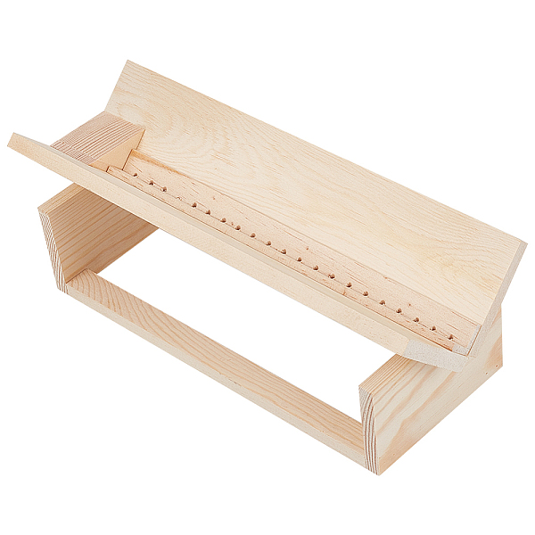

PandaHall Customized Wood Bookbinding Punching Cradle with Piercing Guide, Bookbinding Supplies for Book Lover, PapayaWhip, 6.5x25x6.2cm..., Orange