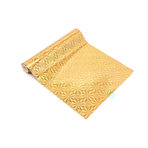 

PandaHall PET Heat Transfer Sheets, Glossy Color, Gold, 150mm Plastic Snowflake Gold