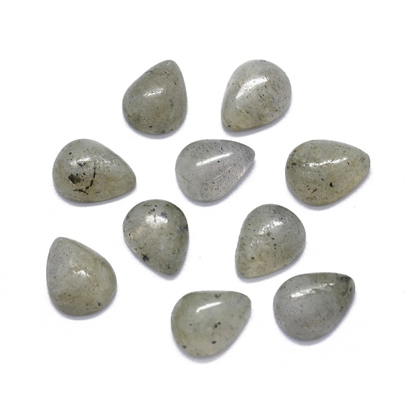 

PandaHall Natural Labradorite Cabochons, teardrop, 8x6x3mm Labradorite Teardrop