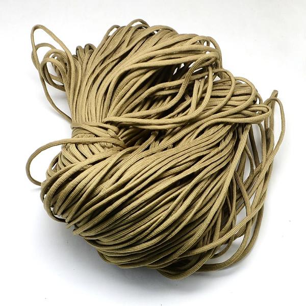 

PandaHall 7 Inner Cores Polyester & Spandex Cord Ropes, Solid Color, for Rope Bracelets Making, Olive, 4~5mm, about 109.36 yards..., Green