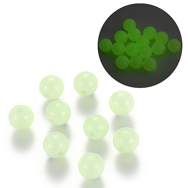 Luminous Acrylic Round Beads