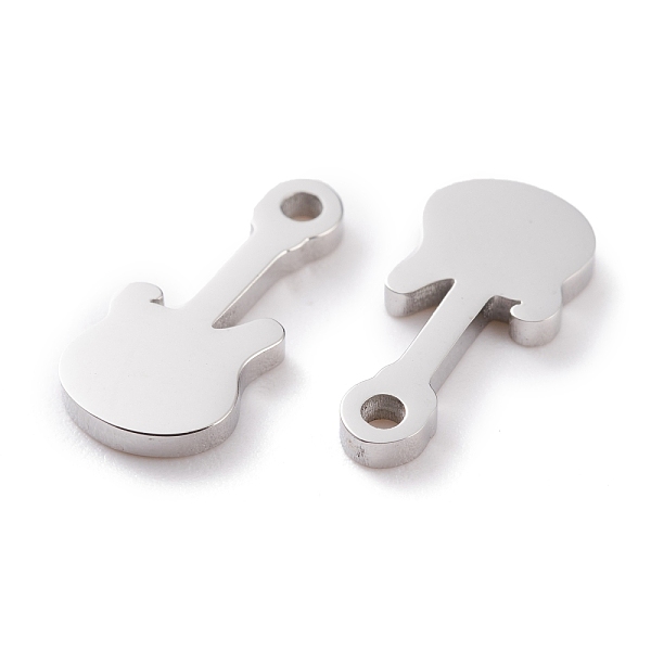

PandaHall 304 Stainless Steel Charms, Laser Cut, Guitar, Stainless Steel Color, 14x7x1.5mm, Hole: 1.4mm 304 Stainless Steel Musical...
