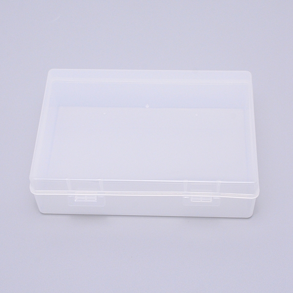 

PandaHall Transparent Plastic Bead Containers, with Hinged Lids, for Beads and More, Rectangle, Clear, 15.4x11x4.5cm Plastic Rectangle Clear