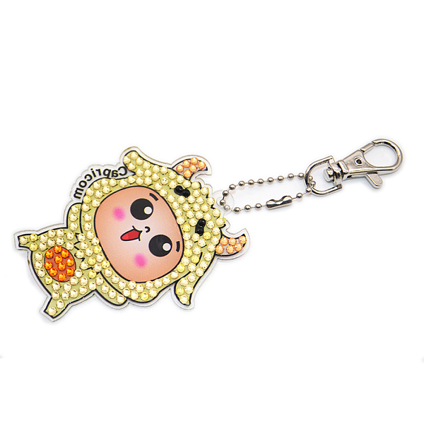 

PandaHall DIY Constellations Pattern Cartoon Keychain Diamond Painting Kits, Including Acrylic Pendant, Resin Rhinestones, Diamond Sticky..., Multicolor