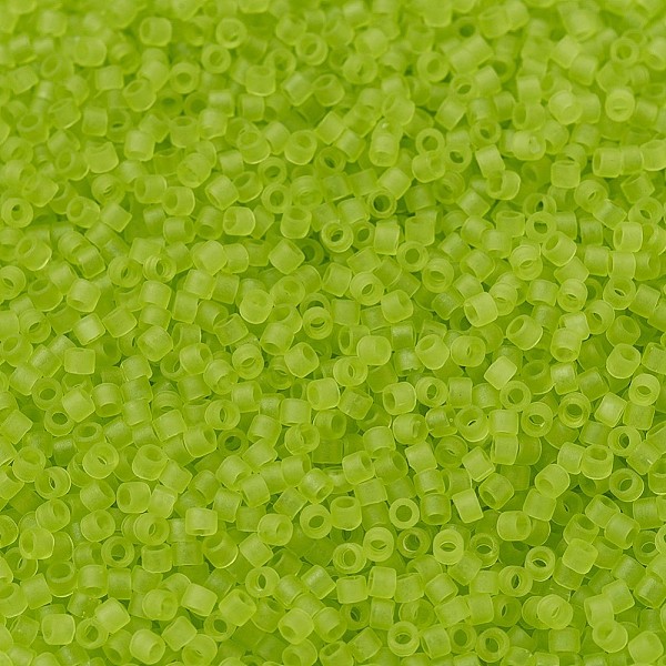 

PandaHall MIYUKI Delica Beads, Cylinder, Japanese Seed Beads, 11/0, (DB0766) Matte Transparent Chartreuse, 1.3x1.6mm, Hole: 0.8mm, about..., Green