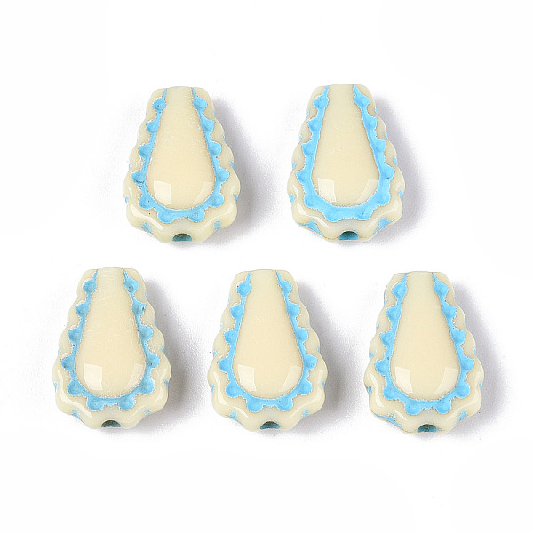Painted Opaque Acrylic Beads