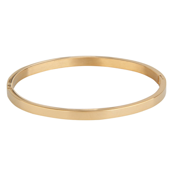 

PandaHall 304 Stainless Steel Bangles, Golden, 50x59mm, 4mm 304 Stainless Steel