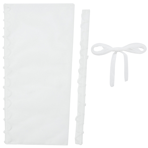 

PandaHall Mesh Bridal Dress Zipper Replacement, Adjustable Fit Mesh Corset Back Kit, Lace-up Formal Prom Dress, White, 450x25x1.5mm...