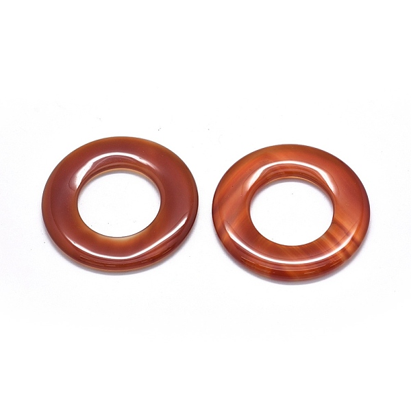 

PandaHall Natural Carnelian Big Pendants, Ring, 55x5mm, Hole: 29mm Carnelian Ring