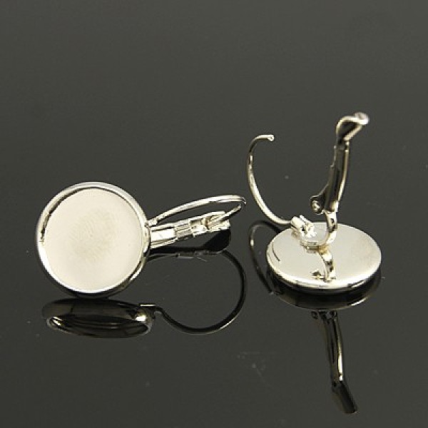 

PandaHall Platinum Color Brass Leverback Earring Findings, Lead Free, Cadmium Free and Nickel Free, Size: about 14mm wide, 24mm long...
