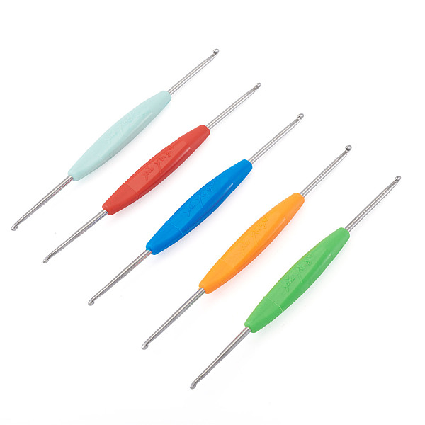 5Pcs 5 Colors Iron Crochet Hooks