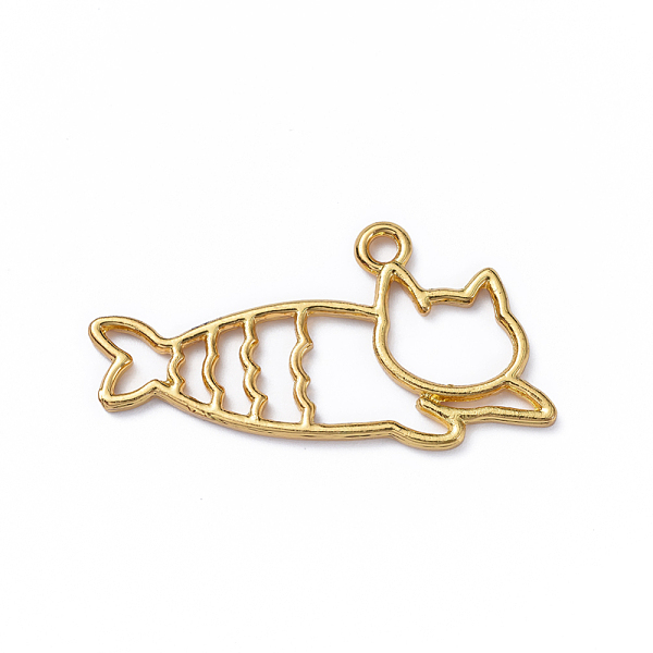 

PandaHall Zinc Alloy Pendants, Open Back Bezel, for DIY UV Resin, Epoxy Resin, Pressed Flower Jewelry, Cat Mermaid, Golden, 19.5x38x2mm...