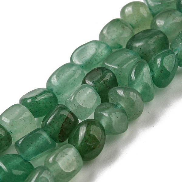 

PandaHall Natural Green Aventurine Bead Strands, Tumbled Stone, Nuggets, 3~7.5x4.5~6x3~6mm, Hole: 1mm, about 61~66pcs/strand...