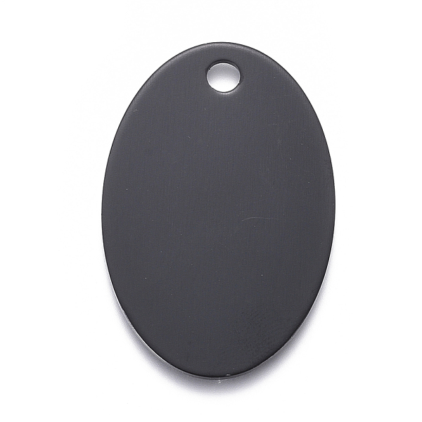 

PandaHall Pet Aluminium Pendants, Stamping Blank Tag, Oval, Black, 38x25x1mm, Hole: 3.5mm Aluminum Oval Black