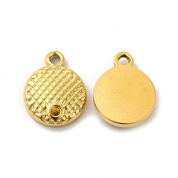 

PandaHall Ion Plating(IP) 304 Stainless Steel Pendant Rhinestone Settings, Flat Round, Real 18K Gold Plated, Fit For 1.2mm Rhinestone...