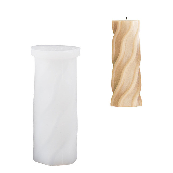 

PandaHall DIY Candle Silicone Molds, for Candle Making, Pillar, White, 12.7x5.3cm, Inner Diameter: 4.3cm Silicone Column White