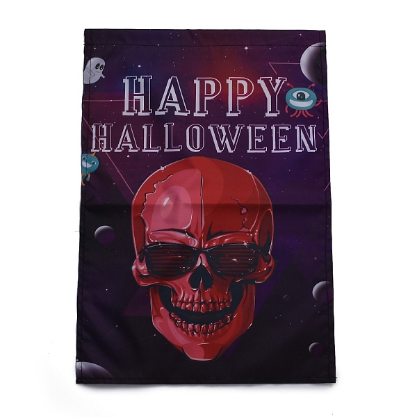 

PandaHall Garden Flag for Halloween, Double Sided Polyester House Flags, for Home Garden Yard Office Decorations, Skull, Colorful...