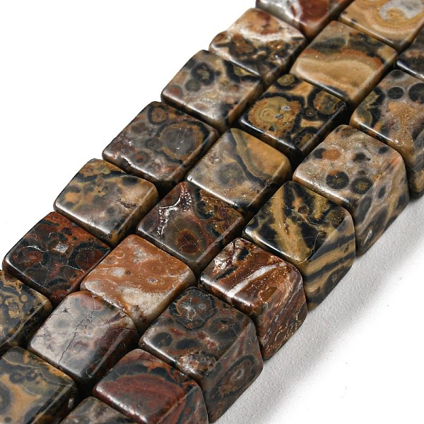 Natural Leopard Skin Jasper Beads Strands