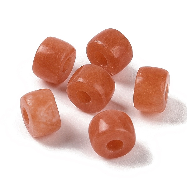 

PandaHall Dyed Natural White Jade Beads, Flat Round, FireBrick, 8x6mm, Hole: 3mm White Jade Flat Round Red