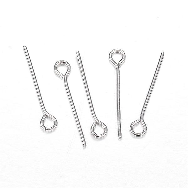 

PandaHall 304 Stainless Steel Eye Pin, Stainless Steel Color, 20x0.8mm, Hole: 2mm 304 Stainless Steel