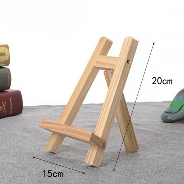

PandaHall Wooden Easels & Mobile Phone Holders, For Arts and Crafts DIY Painting Projects, Triangle, BurlyWood, 20x15cm Wood Triangle Orange