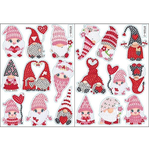 

PandaHall DIY Diamond Painting Sticker Kits, including PVC Self Adhesive Sticker, Resin Rhinestones, Diamond Sticky Pen, Tray Plate and Glue..., Multicolor