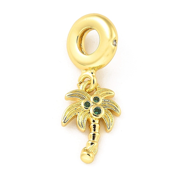 

PandaHall Rack Plating Brass Micro Pave Cubic Zirconia Pendant, Long-Lasting Plated, Lead Free & Cadmium Free, Tree, Real 18K Gold Plated..., Green