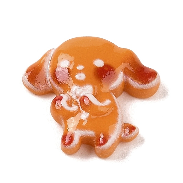 

PandaHall Christmas Rabbit Theme Opaque Resin Decoden Cabochons, Gingerbread Man, 21x23x6.5mm Resin Gingerbread Man Brown