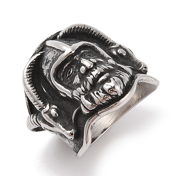 304 Stainless Steel Viking Warrior Ring For Men