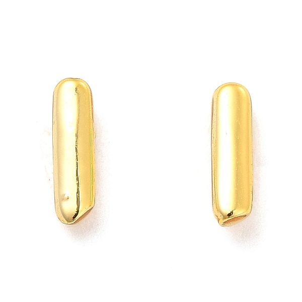 

PandaHall Brass Hollow Out Initial Letter Stud Earrings for Women, Real 18K Gold Plated, Lead Free & Cadmium Free, Letter.I, 7x2x1.5mm, Pin...