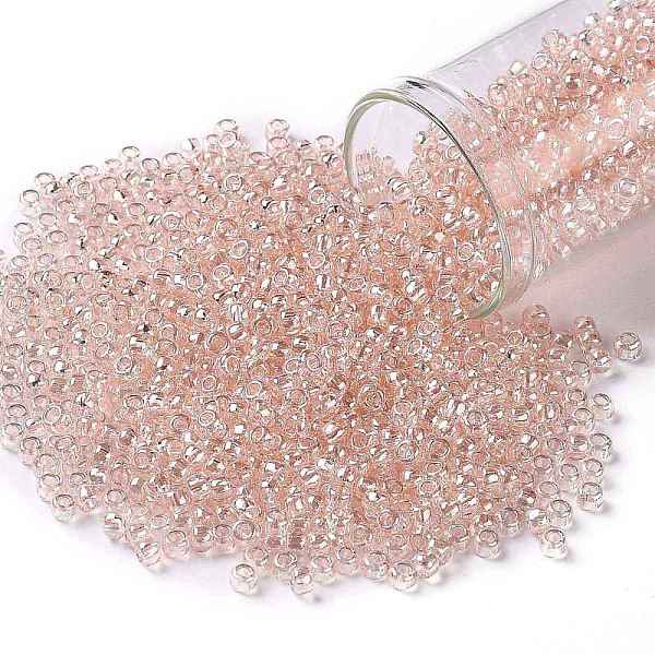 

PandaHall TOHO Round Seed Beads, Japanese Seed Beads, (106) Transparent Luster Rosaline, 8/0, 3mm, Hole: 1mm, about 10000pcs/pound Glass..., Pink