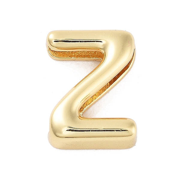 

PandaHall Rack Plating Brass Beads, Cadmium Free & Lead Free, Long-Lasting Plated, Real 18K Gold Plated, Letter Z, 14.5x10.7x4.5mm, Hole...