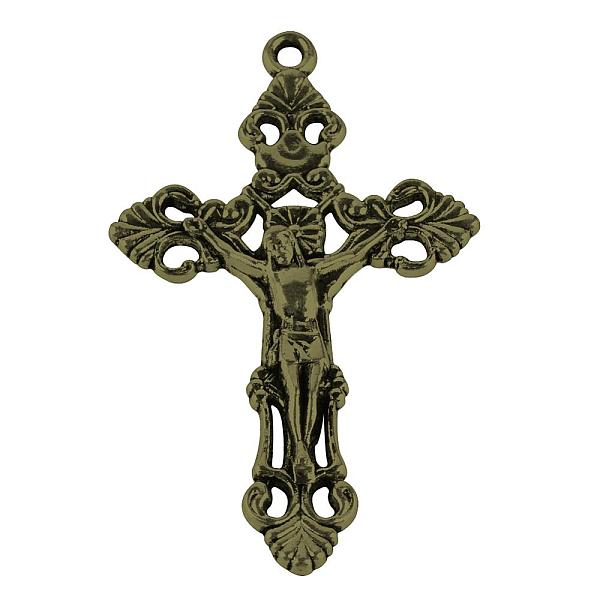 

PandaHall Tibetan Style Alloy Pendants, For Easter, Crucifix Cross, Cadmium Free & Lead Free, Antique Bronze, 55.5x34x5mm, Hole: 2mm, about...