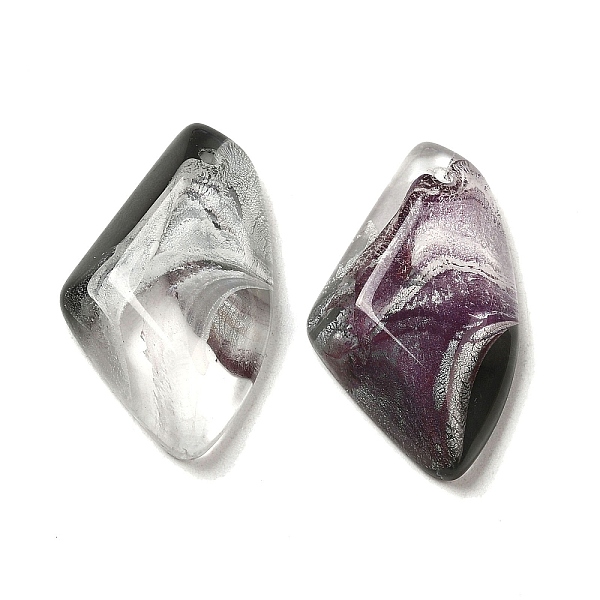

PandaHall Transparent Glass Pendants, Faceted Wing Charms, Purple, 32.5x19x6.5mm, Hole: 1.6mm Glass Wing Purple