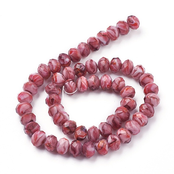 

PandaHall Handmade Lampwork Beads Strands, Faceted, Rondelle, Brown, 9~10x7~7.5mm, Hole: 1.2mm, about 55pcs/strand, 15.3 inch(39cm) Lampwork...