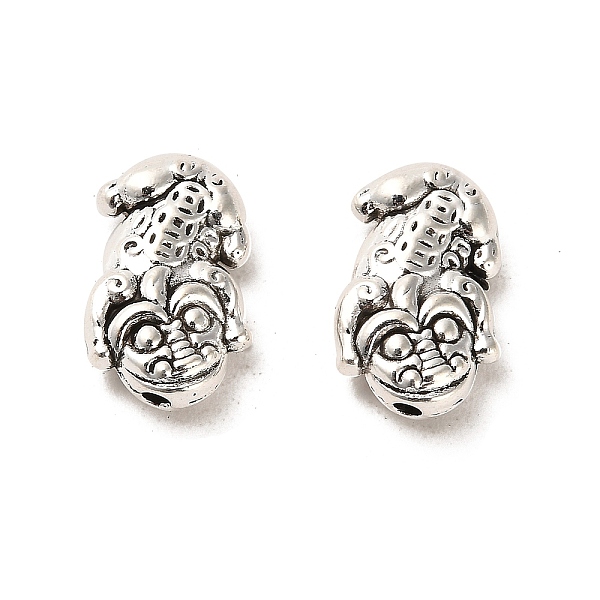 

PandaHall Tibetan Style Alloy Beads, Cadmium Free & Lead Free, Crocodile, Antique Silver, 10x15x5mm, Hole: 1.6mm, about 465pcs/1000g Alloy...