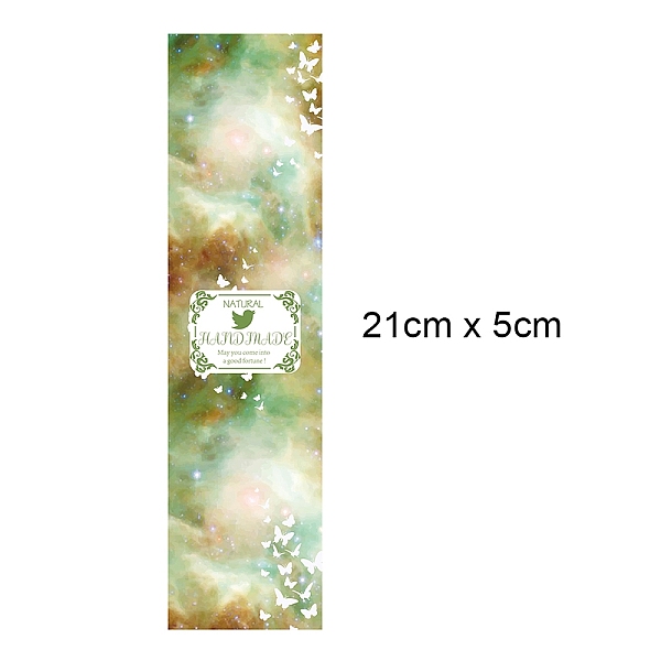 

PandaHall Starry Sky Theeme Handmade Soap Paper Tag, Both Sides Coated Art Paper Tape with Tectorial Membrane, for Soap Packaging, Rectangle...