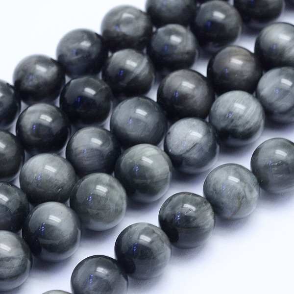 

PandaHall Natural Hawk's Eye Beads Strands, Eagle Eye Stone, Round, Grade A, 8~8.5mm, Hole: 1mm, about 51pcs/strand, 15.7 inch(40cm) Eagle...