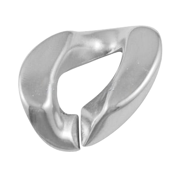 

PandaHall CCB Plastic Links, Twist, Silver, 23.5x17x5mm Plastic Twist Silver