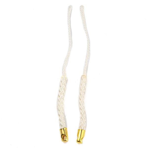 

PandaHall Polyester Cord Mobile Straps, with Golden Plated Iron Findings, WhiteSmoke, 7.6~8.1cm Polyester White