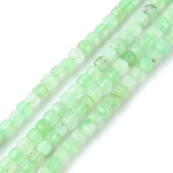 

PandaHall Natural Chrysoprase Beads Strands, Faceted, Cube, 2~2.5x2~2.5x2~2.5mm, Hole: 0.6mm, about 171pcs/strand, 15.35 inch(39cm)...