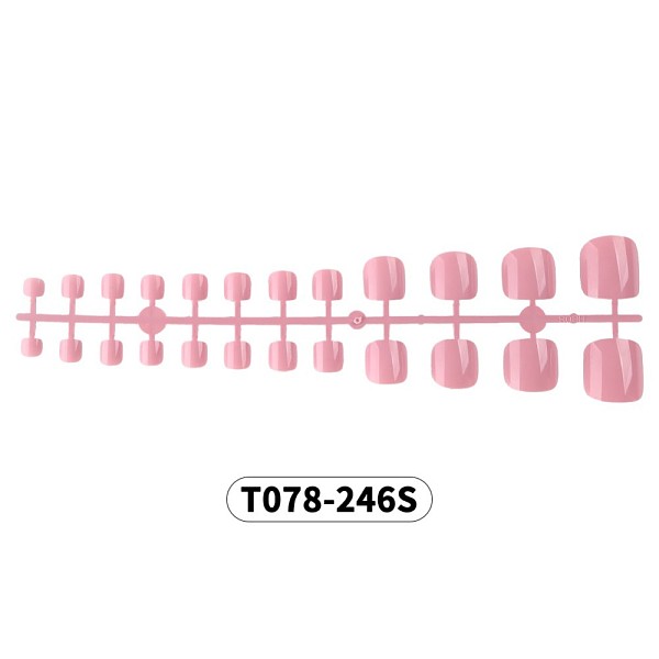 

PandaHall Full Cover Fake Toenails Solid Color Plastic Feet Nails Artificial Toe Nail Tips, Practice Manicure Nail Art Tool, Light Coral...