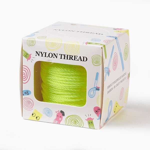 

PandaHall Nylon Thread, Yellow, 1.0mm, about 49.21 yards(45m)/roll Nylon Yellow