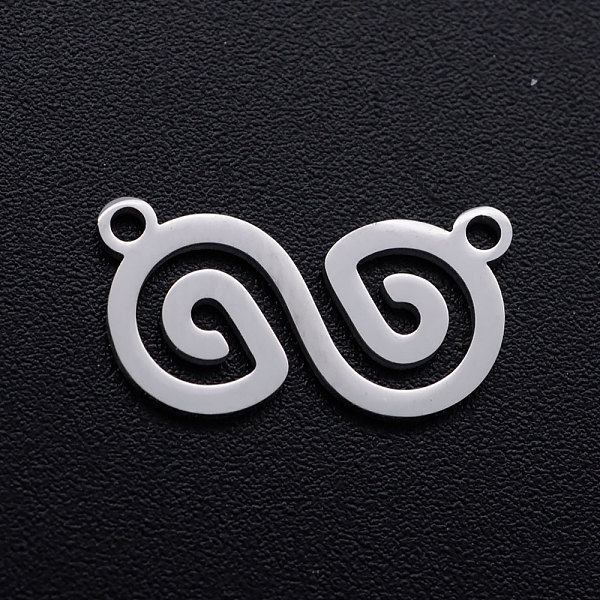 

PandaHall 201 Stainless Steel Pendants, Infinity, Stainless Steel Color, 9x16.5x1mm, Hole: 1.2mm 201 Stainless Steel Infinity